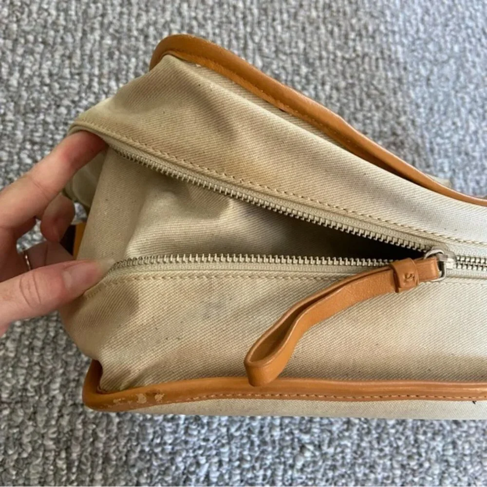 New BODHI laptop satchel messenger bag tan and brown